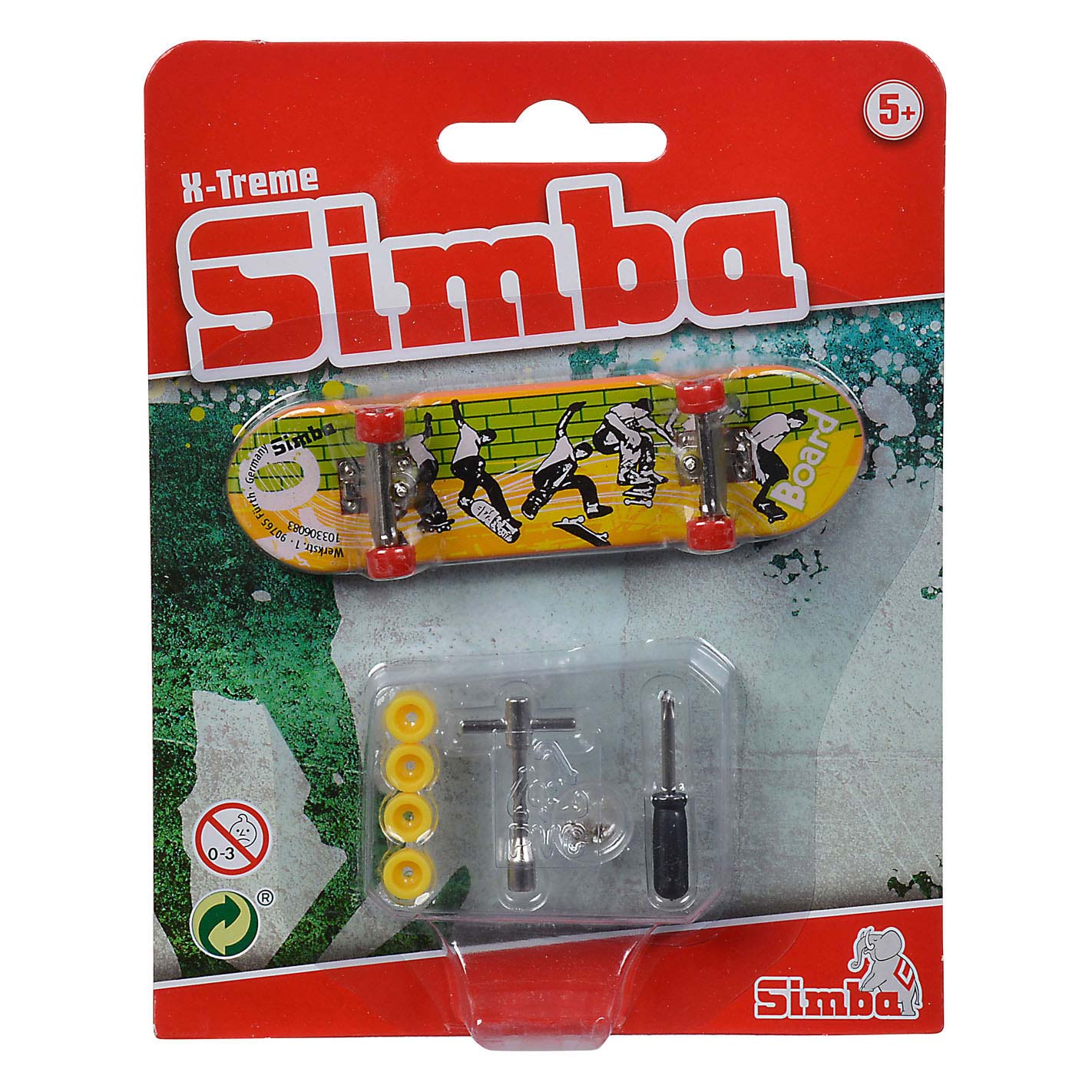 Simba Vinger skateboard x-treme kleur met accessoires