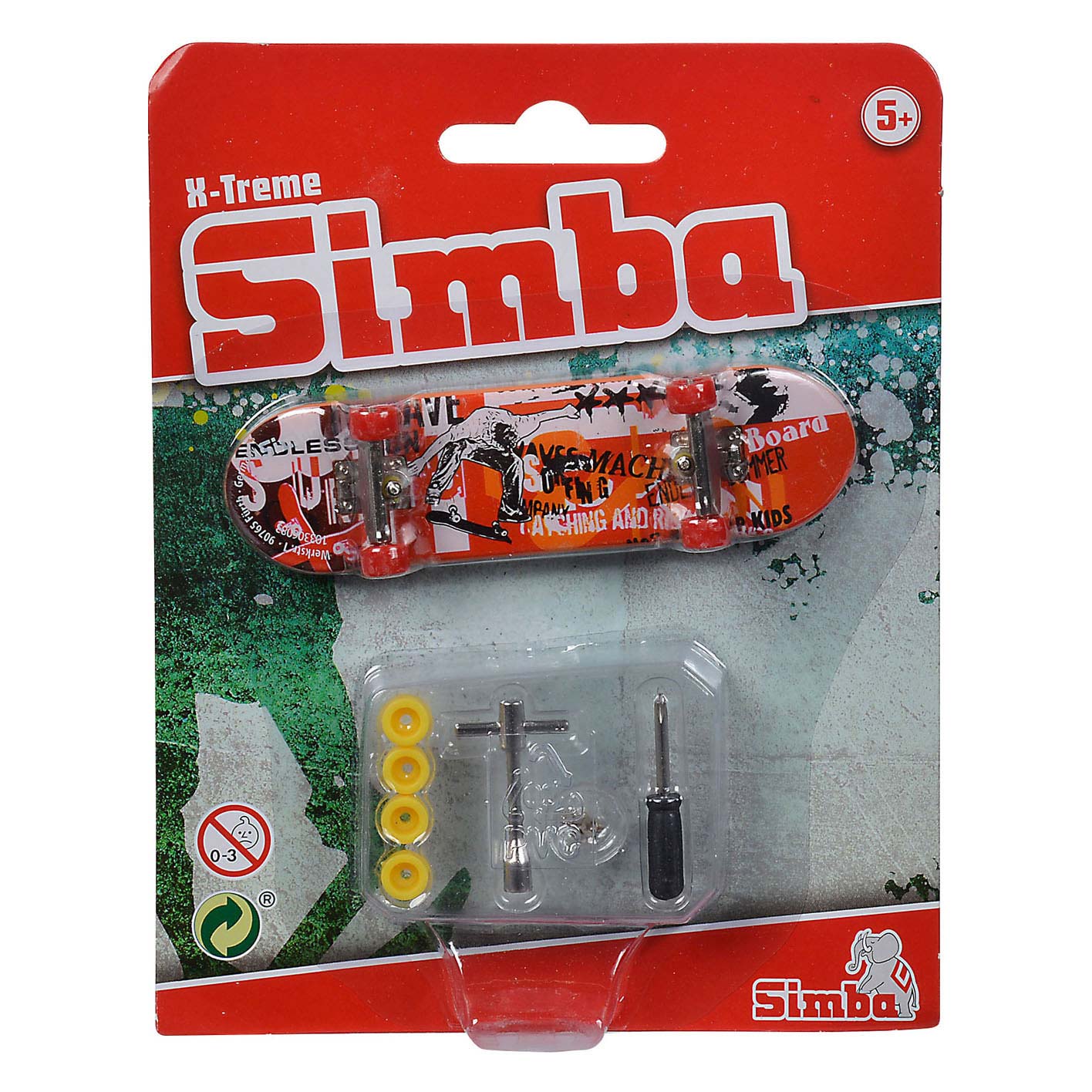 Simba Vinger skateboard x-treme kleur met accessoires