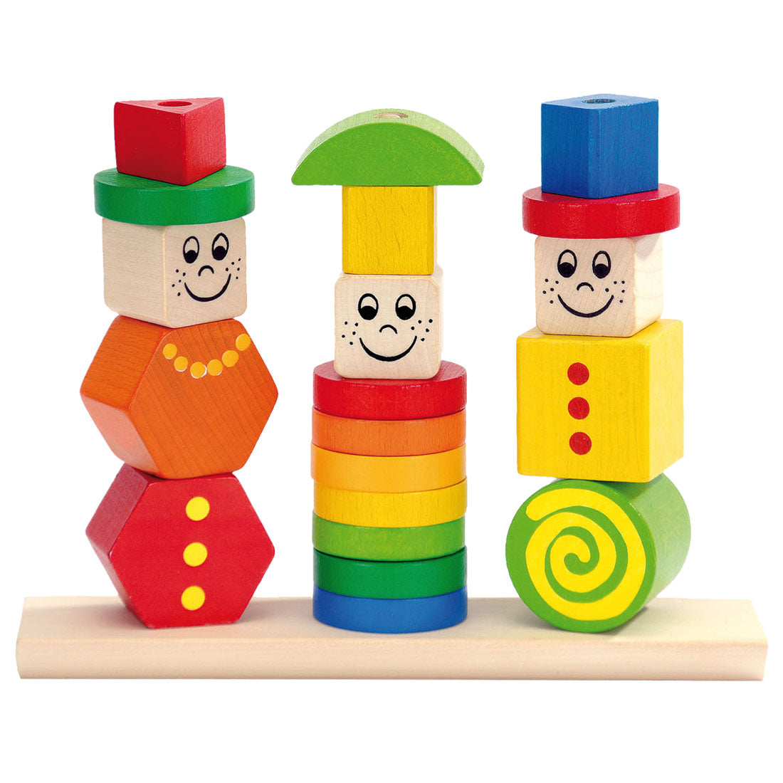 Eichhorn houten stapelpuzzel figuren