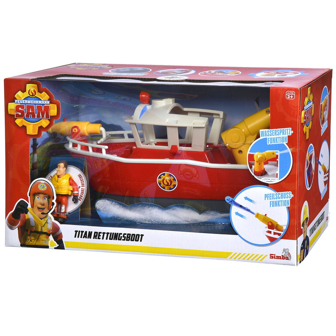 Simba Brandweerman sam brandweerboot
