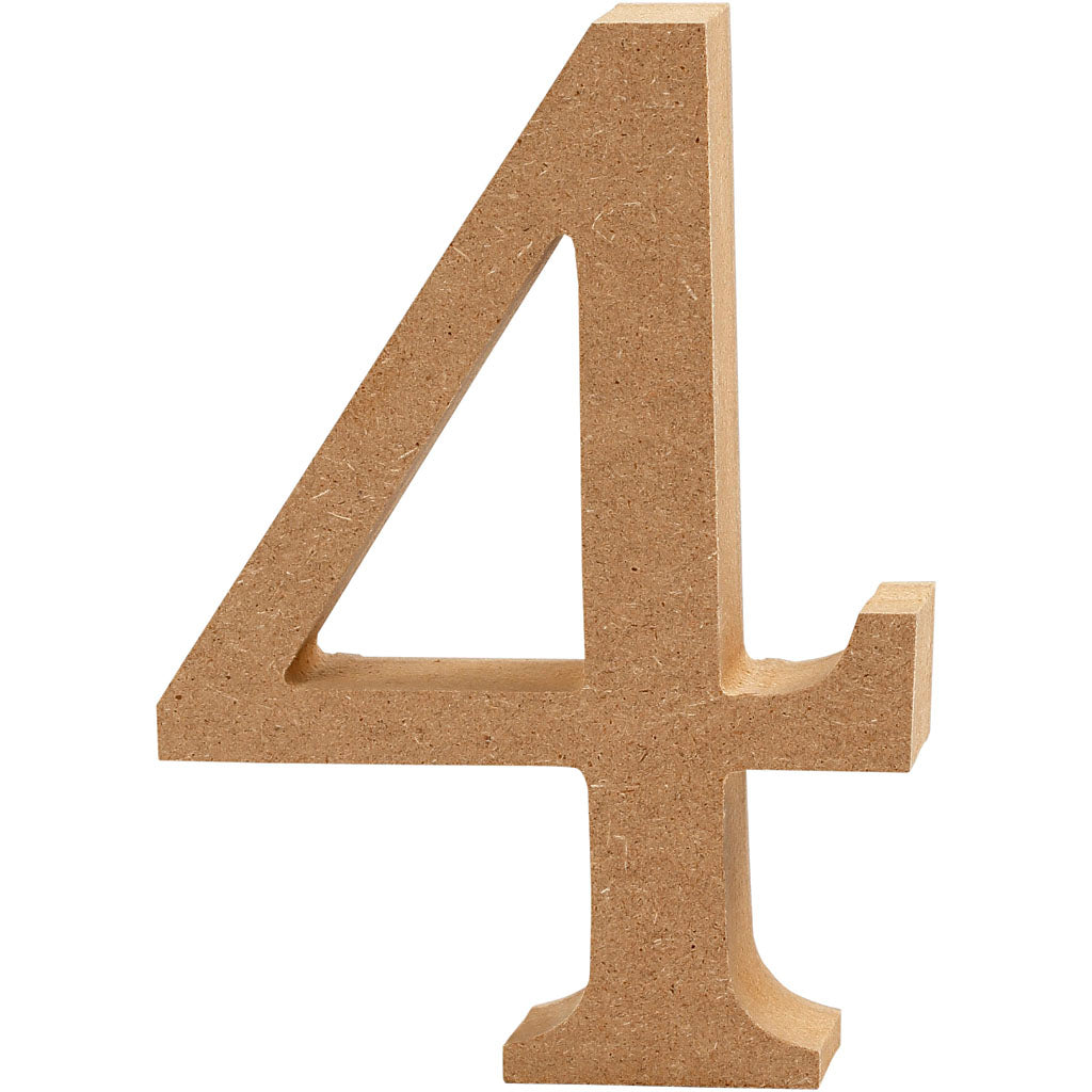 Creativ Company Https: www.cchobby.nl cijfer-4-h-8-cm-dikte-1-5-cm-1-stuk