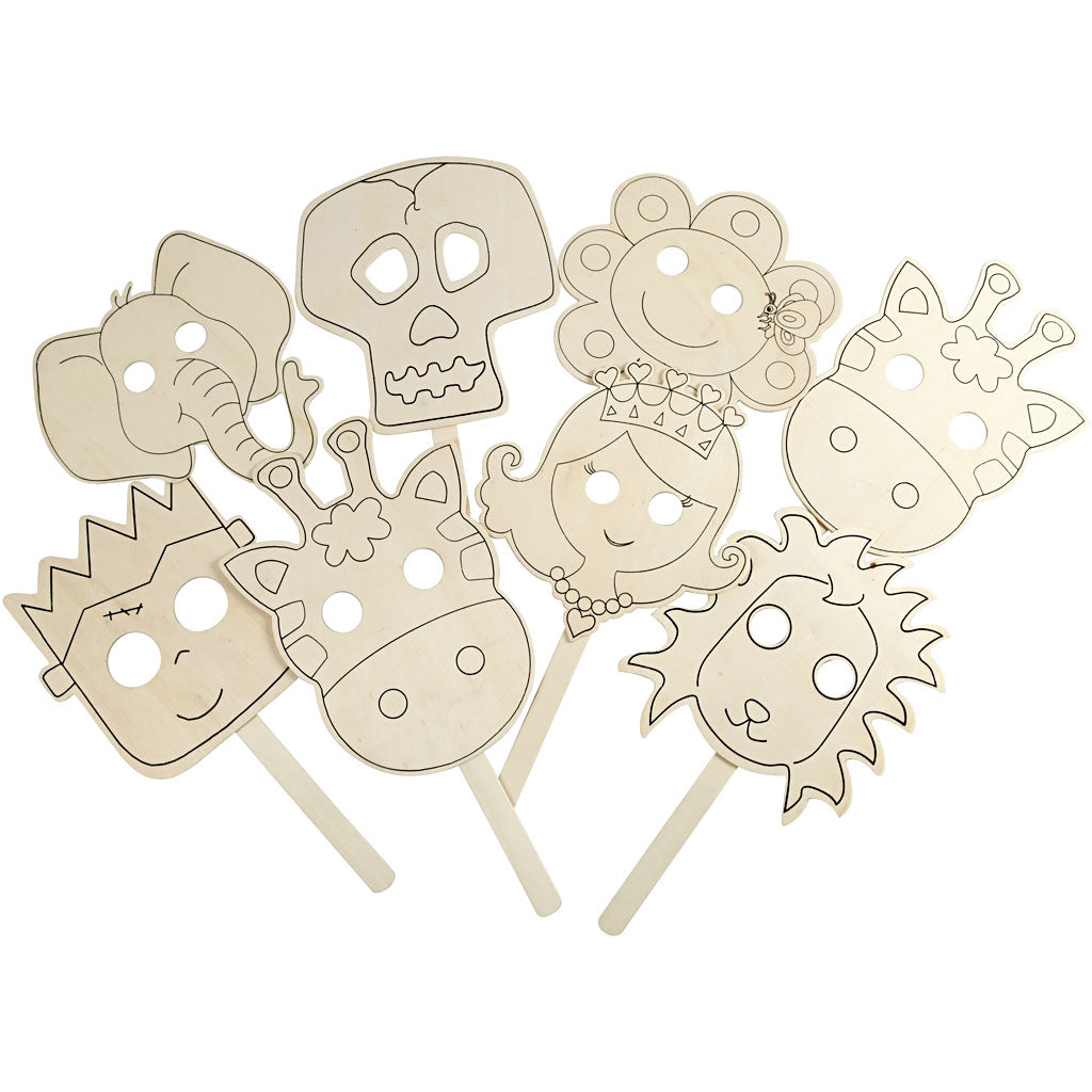 Creativ Company Https: www.cchobby.nl maskers-l-35-cm-b-22-cm-dikte-2-mm-16-stuk-1-doos