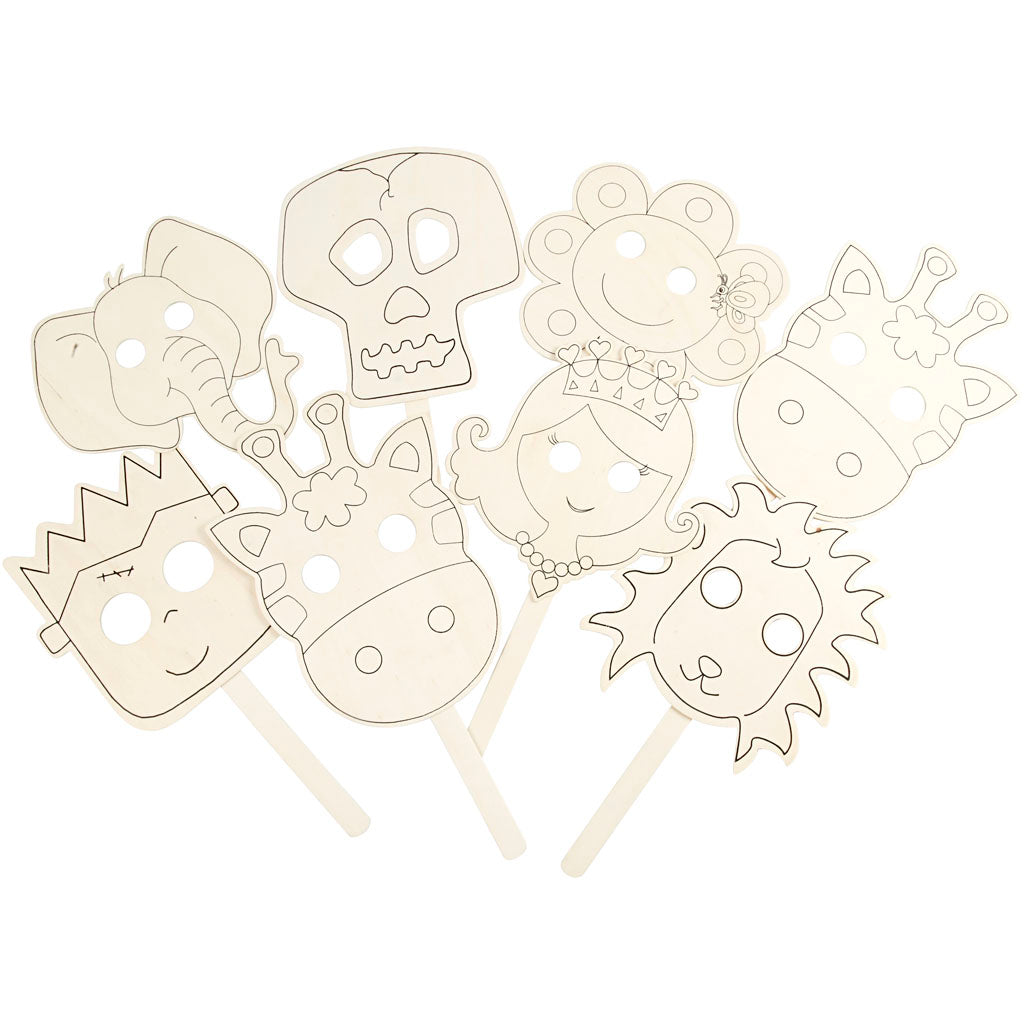 Creativ Company Https: www.cchobby.nl maskers-l-35-cm-b-22-cm-dikte-2-mm-16-stuk-1-doos