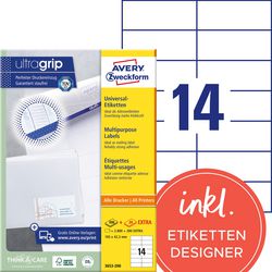 Avery Multifunctionele etiketten wit 3080 stuks