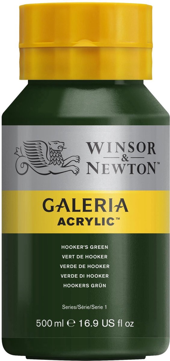 Winsor Newton galeria acryl 500ml hooker's green