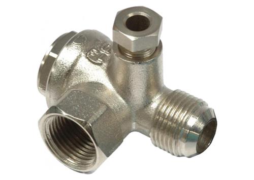 terugslagklep 1 2 F x1 2 M horizontaal