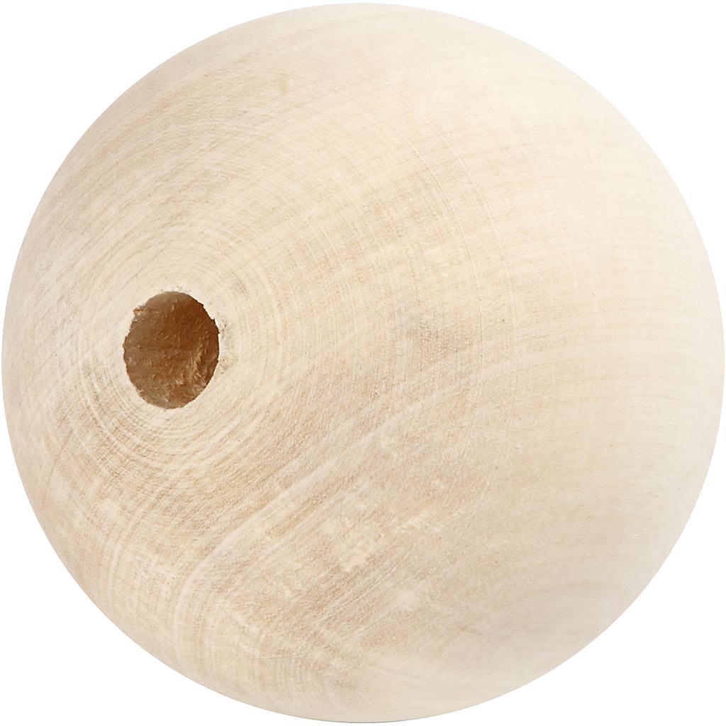 Creativ Company Https: www.cchobby.nl houten-kraal-d-80-mm-gatgrootte-12-mm-1-stuk