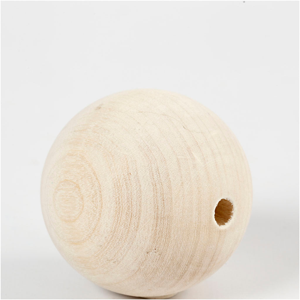 Creativ Company Https: www.cchobby.nl houten-kraal-d-60-mm-gatgrootte-9-mm-3-stuk-1-doos