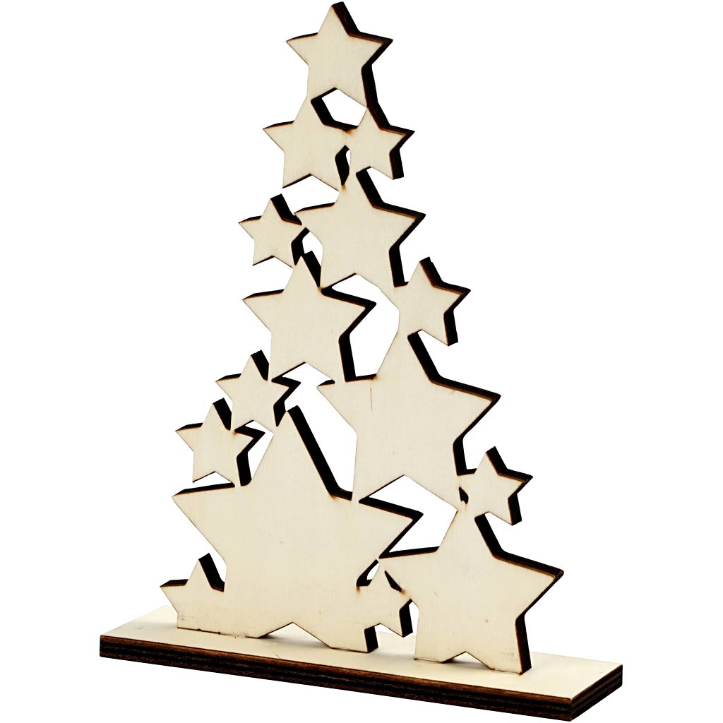 Creativ Company Https: www.cchobby.nl kerstboom-h-19-6-cm-d-4-cm-b-14-7-cm-1-stuk