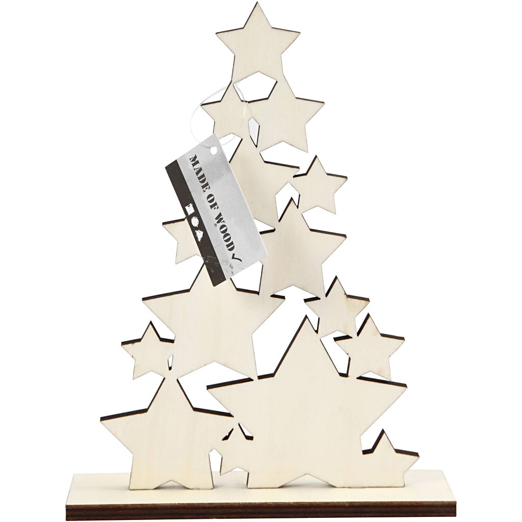 Creativ Company Https: www.cchobby.nl kerstboom-h-19-6-cm-d-4-cm-b-14-7-cm-1-stuk