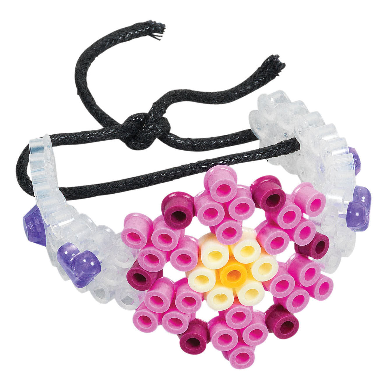 Merkloos Sans Marque Hama midi strijkkralenset sieraden maken paars, 2400st.