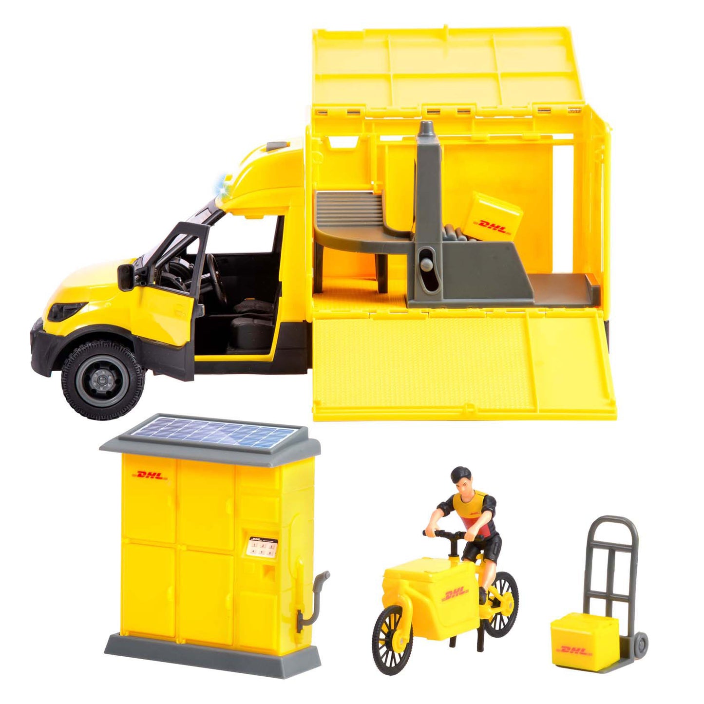 Dickie dhl pakketvoertuigset
