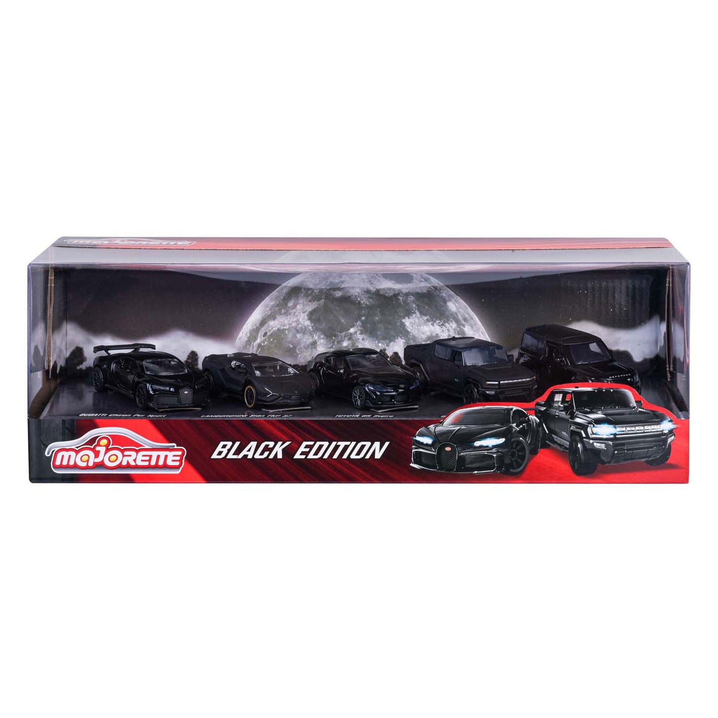 Simba Majorette black edition die-cast voertuigen, 5dlg.