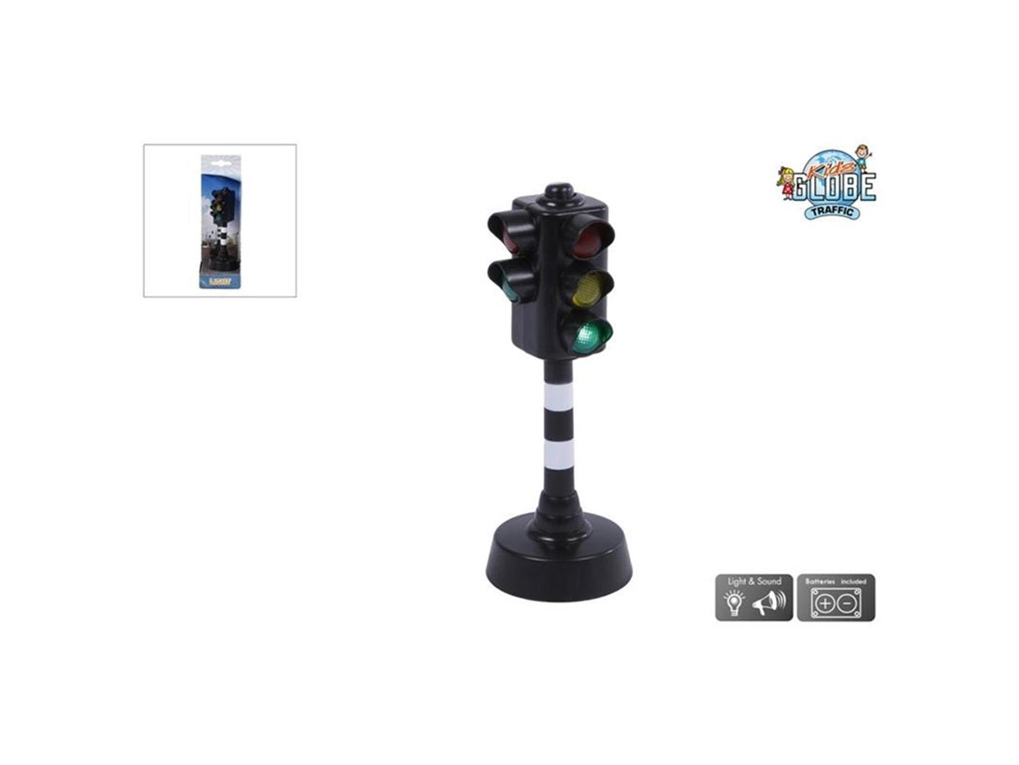 Kids Globe Stoplicht de luxe met licht en geluid