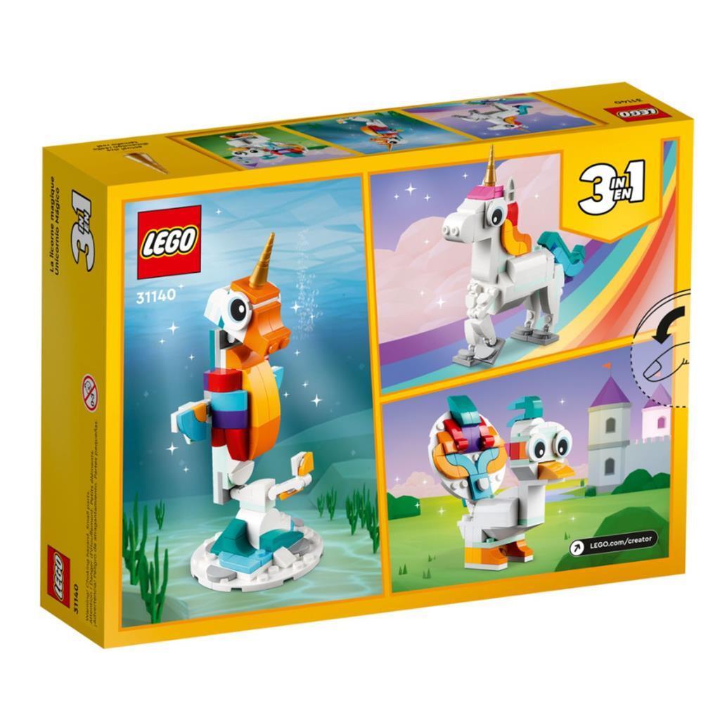 LEGO creator 31140 3in1 magische eenhoorn