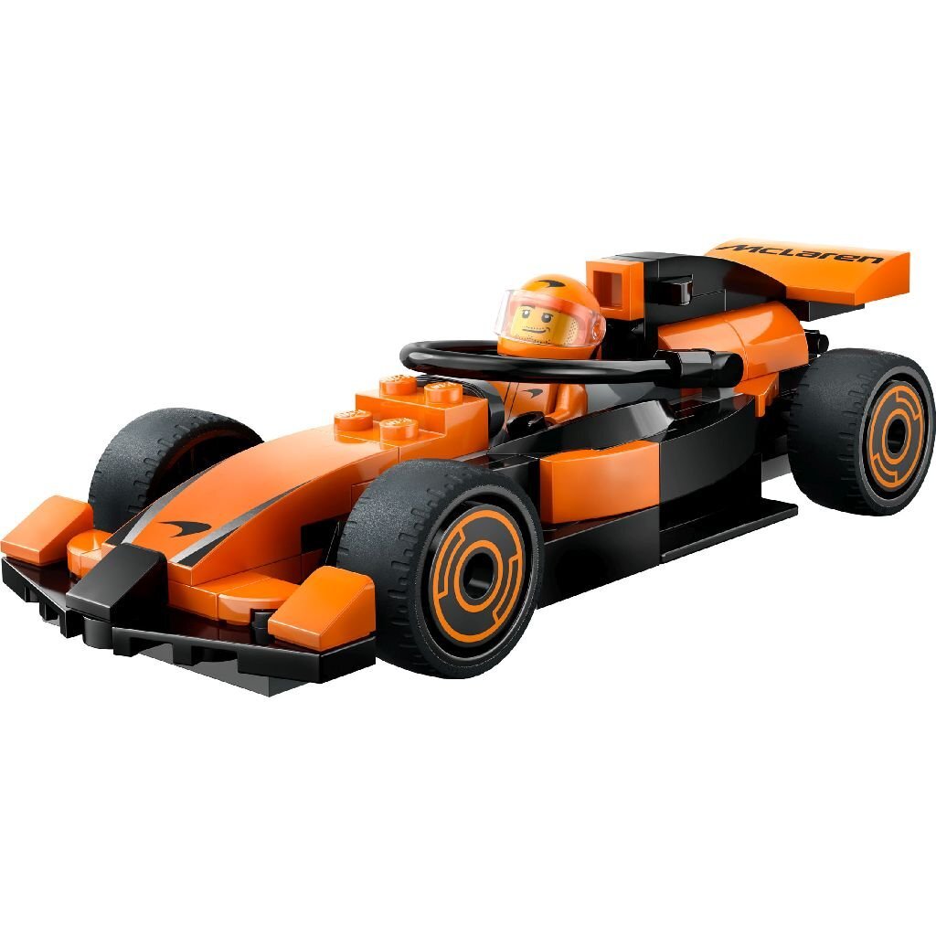 LEGO city 60442 f1 coureur met mclaren racewagen