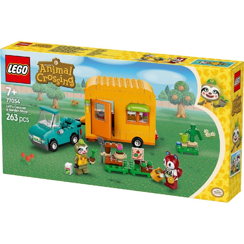 LEGO animal crossing 77054 leifs caravan en winkel