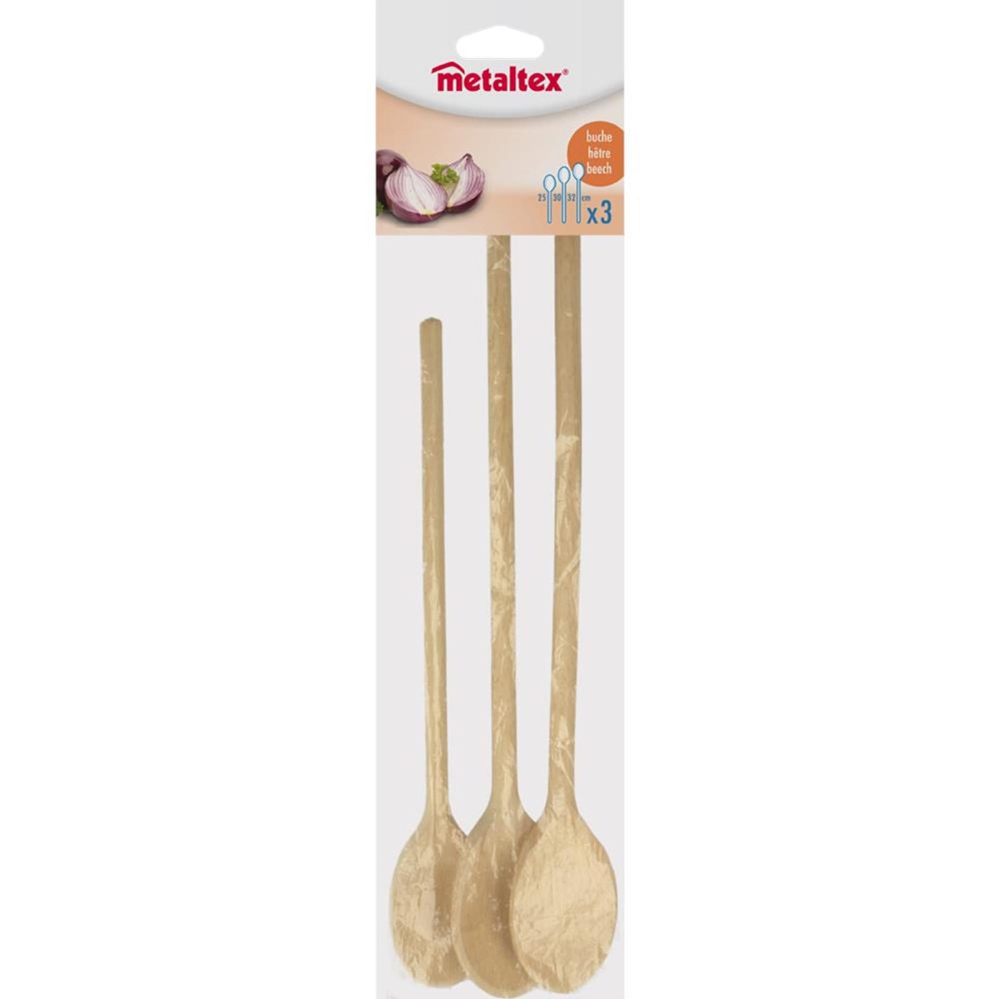 Metaltex pollepelset 3-delig 25 30 32 cm