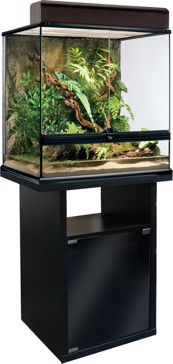 Exo Terra - terrarium - reptielen - ex terrariumkast 60x45x70cm zwart - 1st