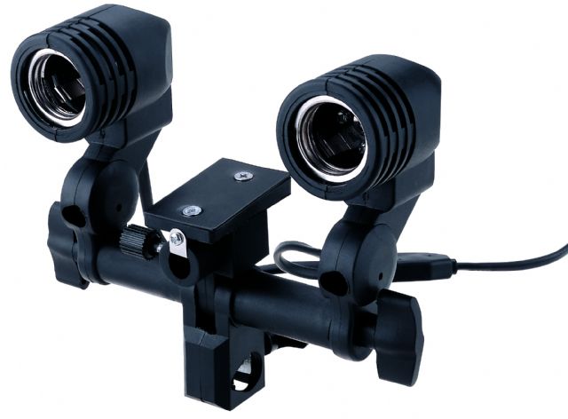 StudioKing universele e27 lamphouder met 2 fittingen dle27d