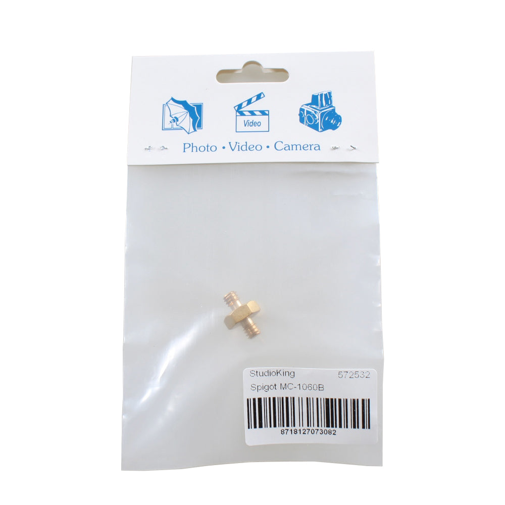 StudioKing spigot verloopnippel mc-1060b 1 4 male 1 4 male