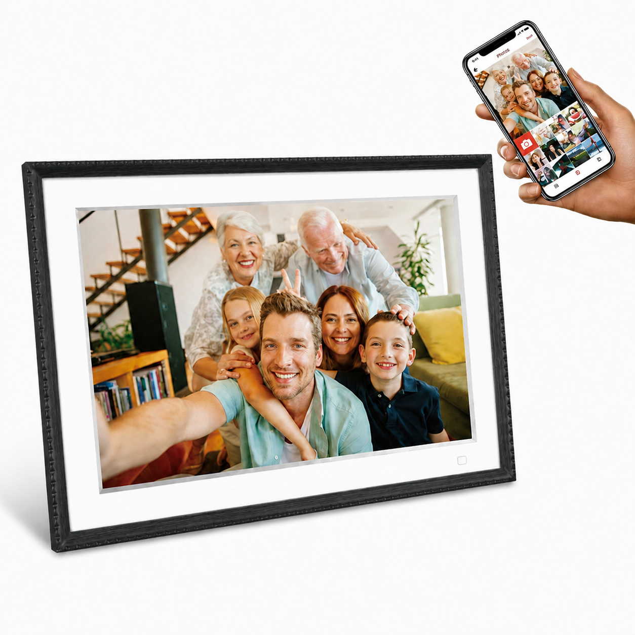 Benel Frameo digitale fotolijst hf-109t zwart 10.1 inch met frameglow