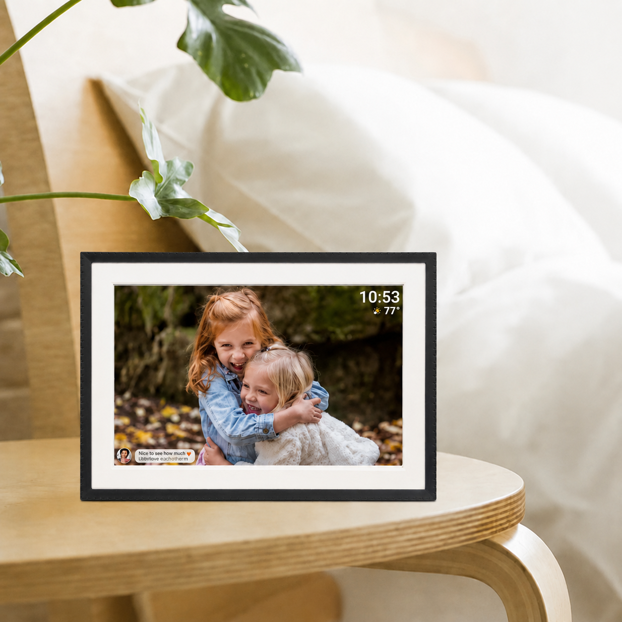 Benel Frameo digitale fotolijst hf-109t zwart 10.1 inch met frameglow