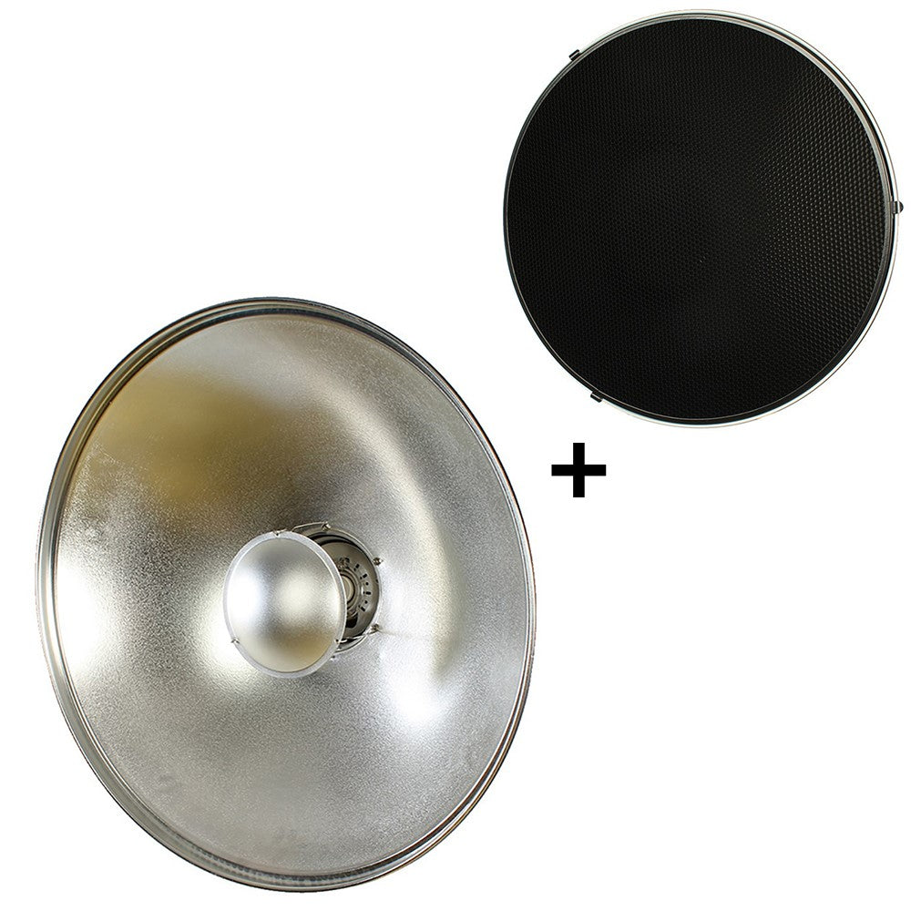StudioKing beauty dish zilver sk-bd700 70 cm met honingraat
