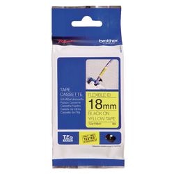 Flexi ID tape Brother TZEFX641 18mmx8m zwart geel