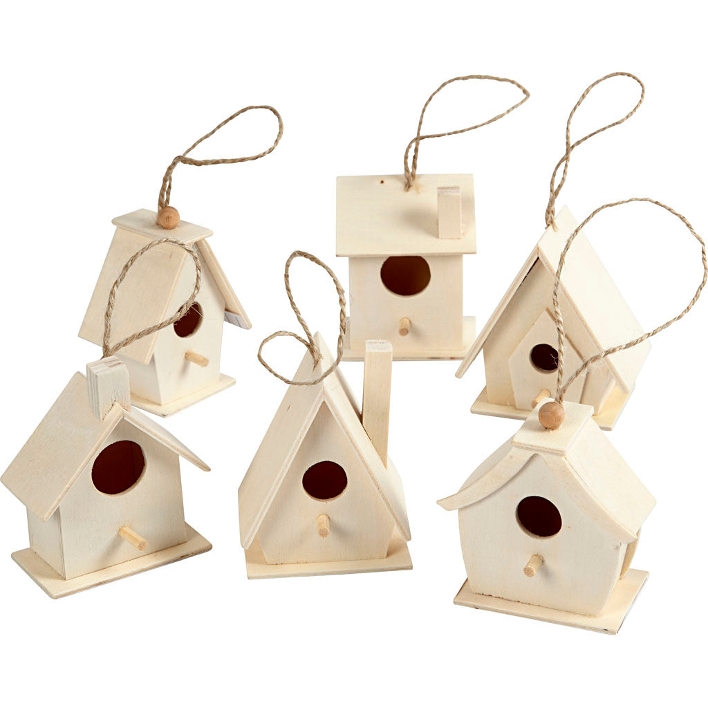 Creativ Company Https: www.cchobby.nl vogelhuis-h-7-cm-6-stuk-1-doos