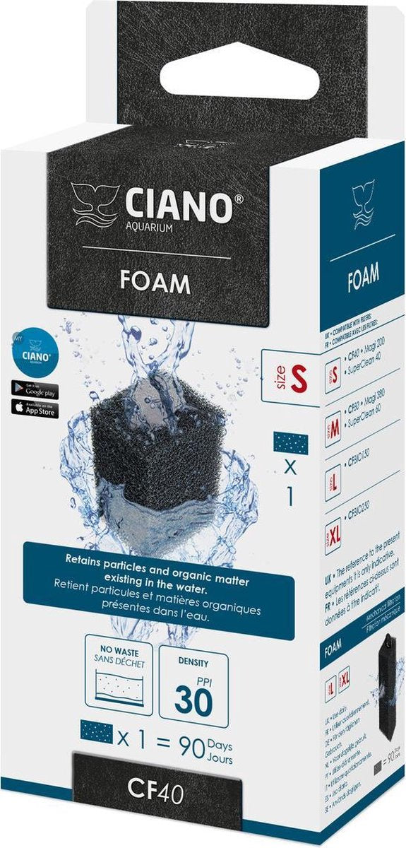 Ciano Vervangende filter spons voor aquarium filter cf20 cf40