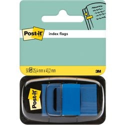 Index Post-it 680-2-BL 25mm blauw beschrijfbaar gemakkelijk verwijderbaar 50vel