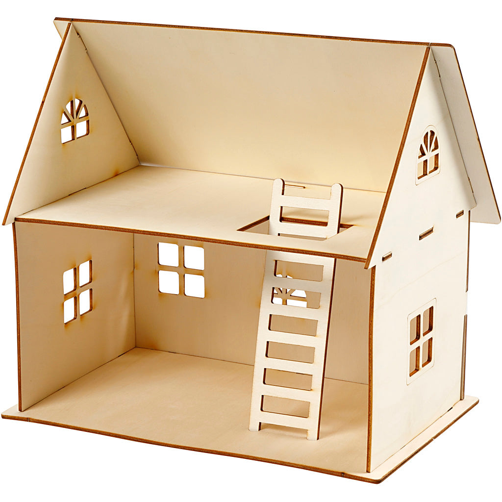 Creativ Company Https: www.cchobby.nl diy-poppenhuis-h-25-cm-afm-18x27-cm-1-stuk