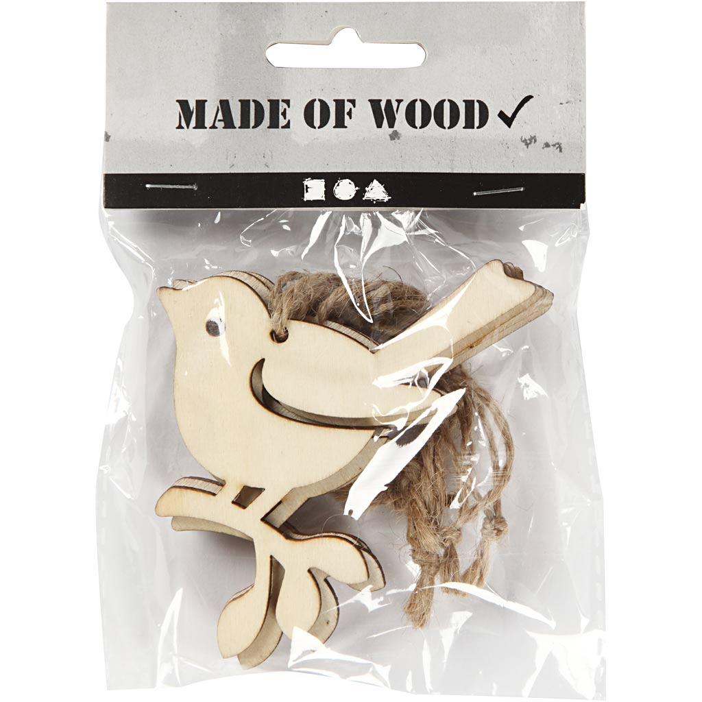 Creativ Company Https: www.cchobby.nl vogel-h-9-cm-b-6-5-cm-5-stuk-1-doos