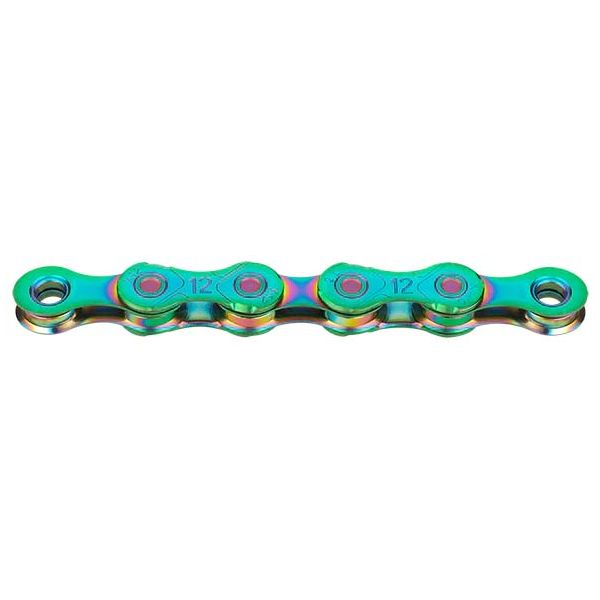 KMC kette x12 chain x12 126 links aurora green