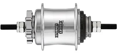 STURMEY ARCHER getriebenabe automatic a2k dual. automatic hub st.a. disc 36l. silver
