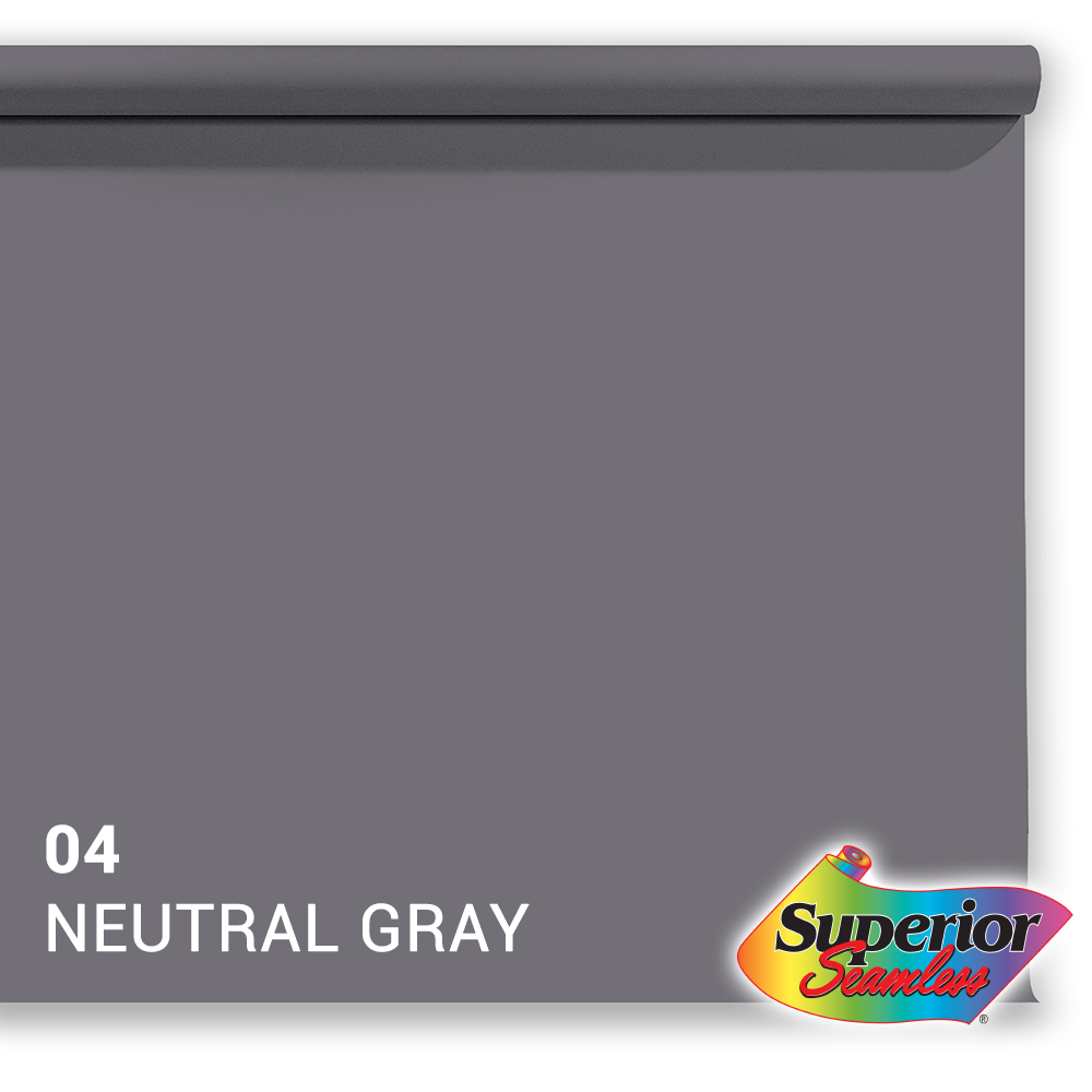 Superior achtergrondpapier 04 neutral grey 1,35 x 11m
