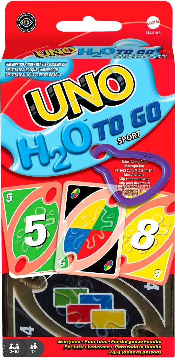 Mattel Games uno h2o to go - kaartspel