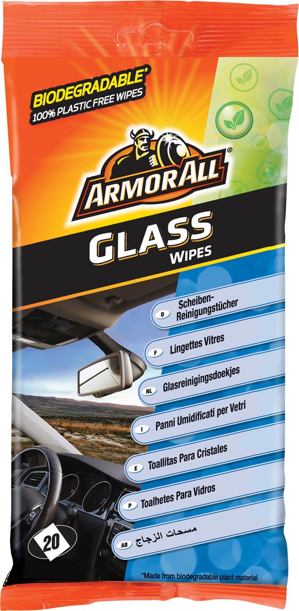 Armor All bio glasreinigingsdoekjes 20 stuks