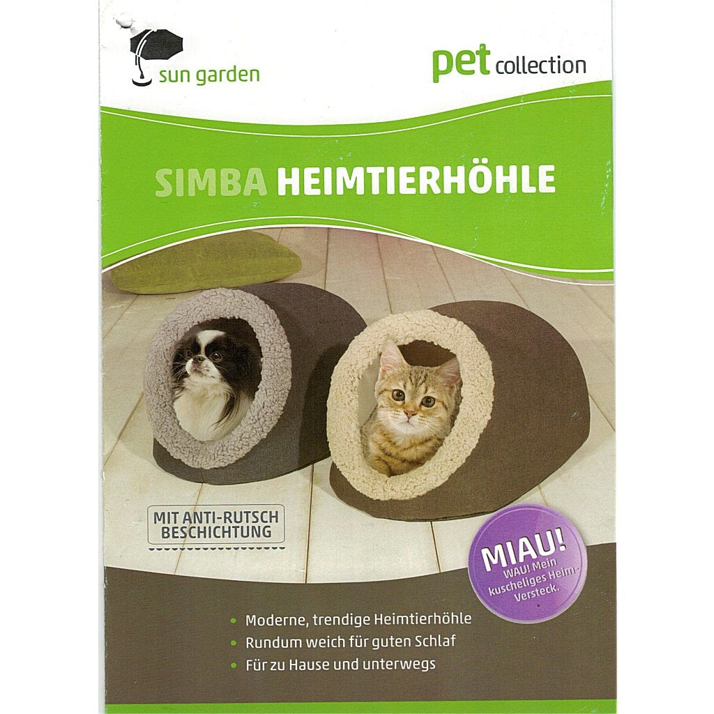 Sun Garden simba huisdieren hol 45x40x32cm antraciet grijs