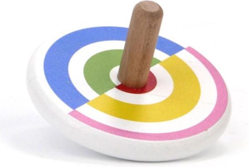 BAJO houten Tol halve cirkel. 7x7x5,7 cm