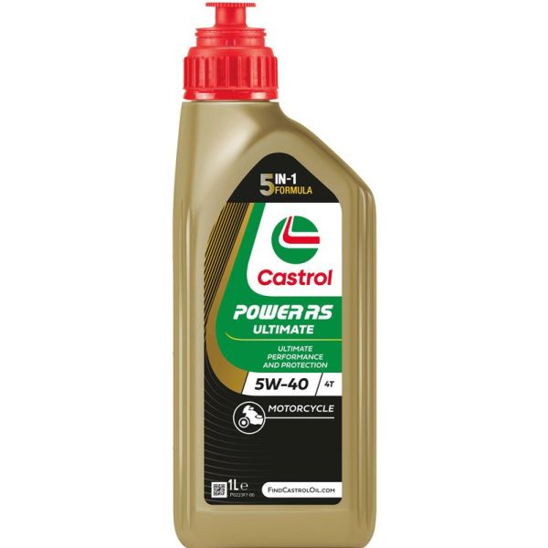 Castrol Olie rs racing 4t 5w-40 - fles à 1 liter