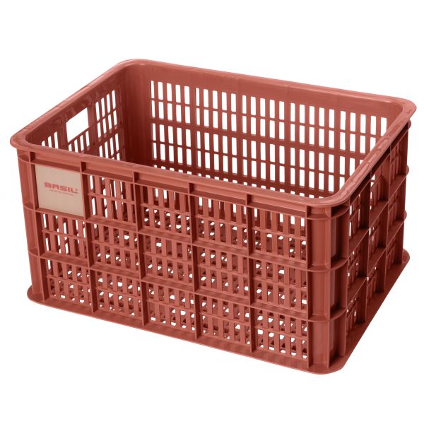 Basil fietskrat L - groot - 40 liter - rood