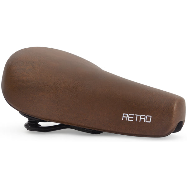 Edge Fietszadel city retro - donkerbruin (op kaart)