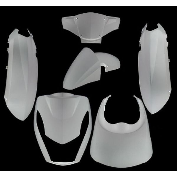 Edge Plaatset 6-delig voor peugeot kisbee 2t 4t - wit