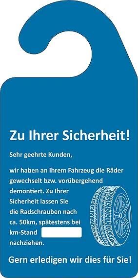 EICHNER spiegelanhänger kundendienst mirror pendant 100pcs. tighten wheel bolts