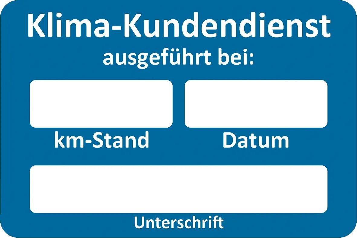 EICHNER kundendienstaufkleber stickers ac customer service sticker