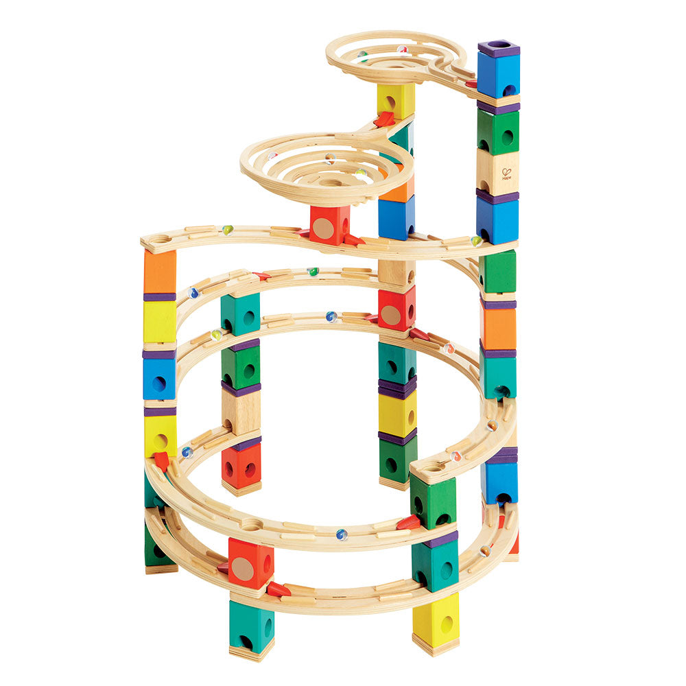 Hape Quadrilla houten knikkerbaan the cyclone, 198dlg.