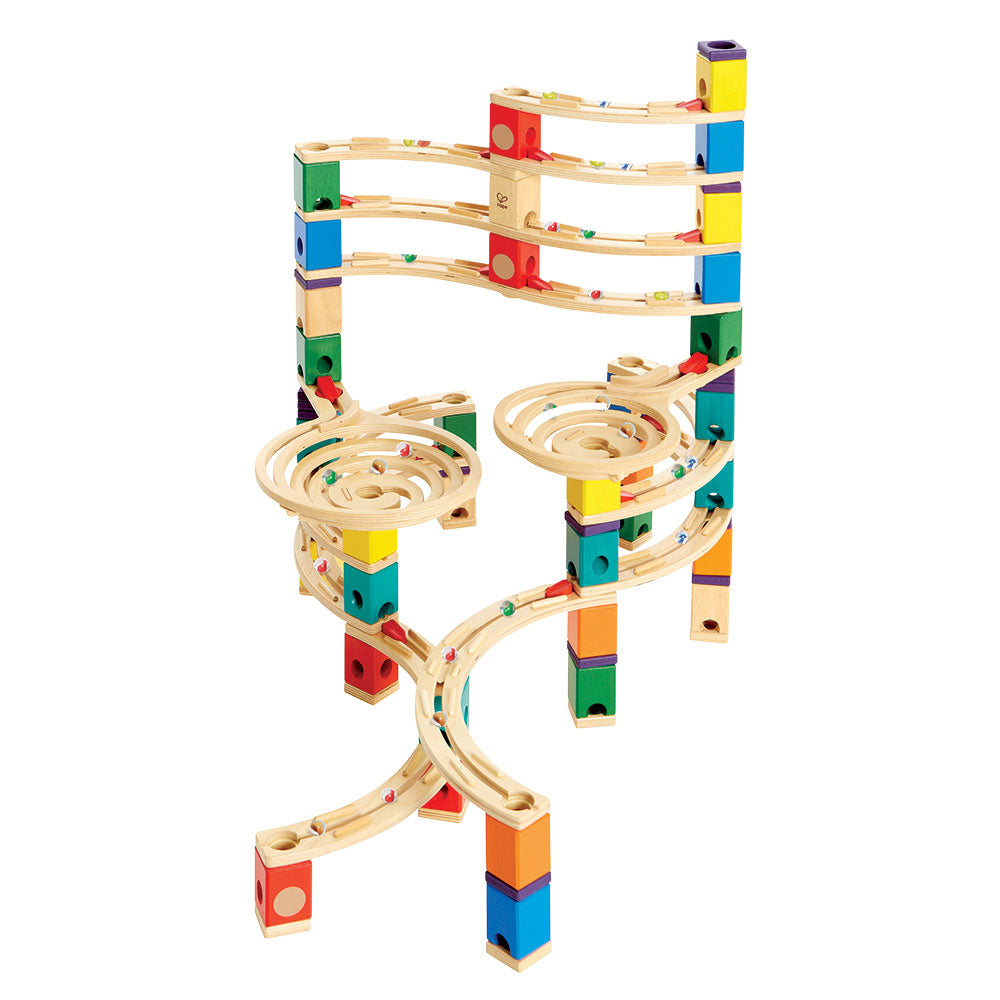Hape Quadrilla houten knikkerbaan the cyclone, 198dlg.