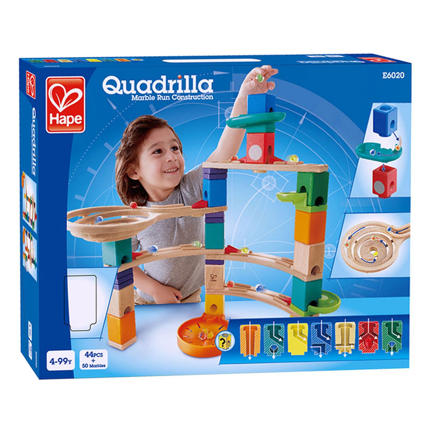 Hape Quadrilla houten knikkerbaan - cliffhanger